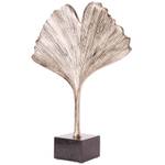 Skulptur GINKGO LEAF Silber