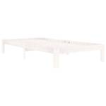 Cadre de lit 3013677 Blanc - Largeur : 104 cm