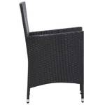 Garten-Essgruppe (9-teilig) 3001262-1 Schwarz - Kunststoff - Polyrattan - 90 x 75 x 190 cm