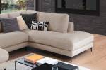 Sofa CARA Wohnlandschaft U-Form Cord Taupe