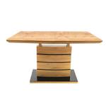 Table 140/180cm décor chêne artisan Marron - Bois manufacturé - 180 x 76 x 80 cm