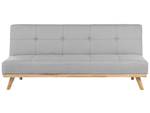 3-Sitzer Sofa FROYA Grau - Hellgrau - Eiche Hell