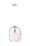 Suspension luminaire Dunas 6 Argenté - Métal - 24 x 33 x 25 cm