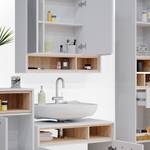 Badmöbel Set Beatrice 36288 Braun - Weiß - Holzwerkstoff - 80 x 93 x 40 cm