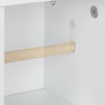 Support papier toilette blanc Argenté - Blanc - Bambou - Bois manufacturé - Métal - 19 x 77 x 18 cm