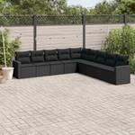 Gartensitzgruppe K5583(9-tlg) Schwarz - Massivholz - 69 x 62 x 66 cm