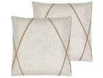 Kissen 2er Set LICUALA Beige - Textil - 45 x 12 x 45 cm