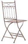 Chaises de jardin Asina Lot de 2 Marron