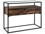 Table d'entrée MAUK Noir - Marron - Bois manufacturé - 100 x 80 x 40 cm