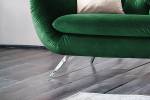 Sofa CHARME 2,5-Sitzer Velvet Smaragdgrün