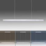 LED Pendelleuchte Q-Cora Smart Home Grau - Metall - 120 x 120 x 120 cm