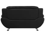 2-Sitzer Sofa LEIRA Schwarz - Silber