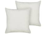 Coussin décoratif LEUZEA Blanc crème - Blanc - 60 x 60 cm