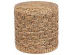 Pouf BASSLET Beige - Blau - Naturfaser - 40 x 40 x 40 cm