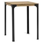 Table Mange debout Bristol 70x110x108 cm Noir - Bois massif - Bois/Imitation - 110 x 108 x 70 cm