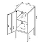 Nachtschrank Hausjärvi Schwarz