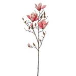 Fleur artificielle Magnolia Rose foncé - Textile - 7 x 88 x 23 cm