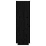 Highboard DE1575 Schwarz - Massivholz - 35 x 117 x 74 cm