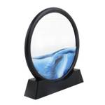 3D-Landschaftsrahmen Sand  Celeste Blau - Glas - 18 x 18 x 18 cm
