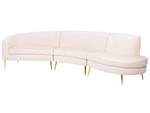 U-förmiges Sofa MOSS Beige - Creme - Gold