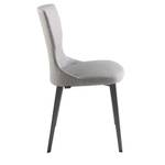 Stuhl aus Stoff grauem