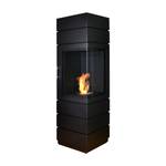 Ethanolkamin Glow Fire Mora Ofen Schwarz - Glas - Metall - 40 x 140 x 40 cm