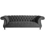 Ivette Sofa 3-Sitzer Anthrazit