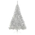 Künstlicher Halb-Weihnachtsbaum Silber - 120 x 210 x 120 cm