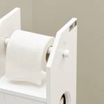 Support Papier Toilette BZR49-W Blanc - Bois manufacturé - 20 x 79 x 19 cm
