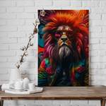 Leinwandbild Lion Rasta 70 x 105 cm