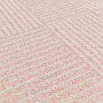 Tapis tissé plat moderne NEO GEO Rose foncé - 160 x 230 cm