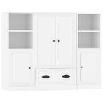 Highboard 3er Set DE1845 Weiß