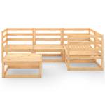 Garten-Lounge-Set (5-teilig) 3009928-2 Braun - Massivholz - Holzart/Dekor - 70 x 30 x 70 cm