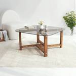 Table basse Dgrillon Marron - Verre - 80 x 40 x 80 cm