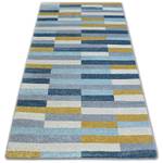 Teppich Nordic Stockholm Grau/blau Grau - Kunststoff - Textil - 140 x 1 x 190 cm