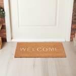 Tapis coco « Welcome » Marron - Fibres naturelles - Matière plastique - 60 x 2 x 40 cm