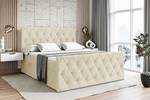 ALTDECOR Boxspringbett mit Topper - AMAY Beige - Breite: 160 cm - H4