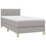 Boxspringbett 3017288-17 Hellgrau - 90 x 193 cm