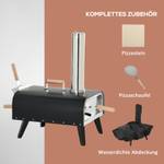 Pizzaofen 846-125V00BK Schwarz - Metall - 40 x 72 x 81 cm