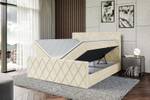 Boxspringbett LEPARO-Z Beige - Breite: 200 cm - H3