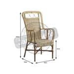 Fauteuil rotin naturel Empereur Marron - Rotin - 54 x 102 x 58 cm