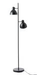 Lampadaire Skagen 2 abat-jours Noir - Argenté - Métal - 16 x 160 x 16 cm