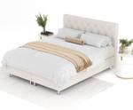 Boxspringbett Otus Beige - Breite: 140 cm