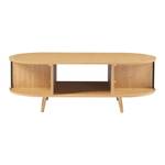 Table basse de salon Nordkapp Beige - Bois manufacturé - 120 x 40 x 55 cm