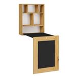 Schreibtisch TILT 60x24-90x144 Beige - Schwarz - Holzwerkstoff - Kunststoff - 60 x 144 x 24 cm