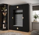 Garderobe Inova 2 Z13 Schwarz - Gold - Grau - Gold