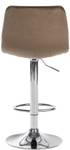 Tabouret de bar Lex Lot de 2 Marron - Argenté