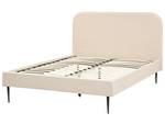 Doppelbett FLAYAT Beige - Schwarz - Creme - Breite: 153 cm