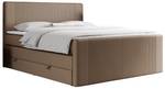 Boxspringbett KING DOREN Breite: 200 cm - H4 - Kunstleder