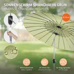Sonnenschirm Shanghai Ø 270 cm Grün Grün - Textil - 270 x 245 x 270 cm